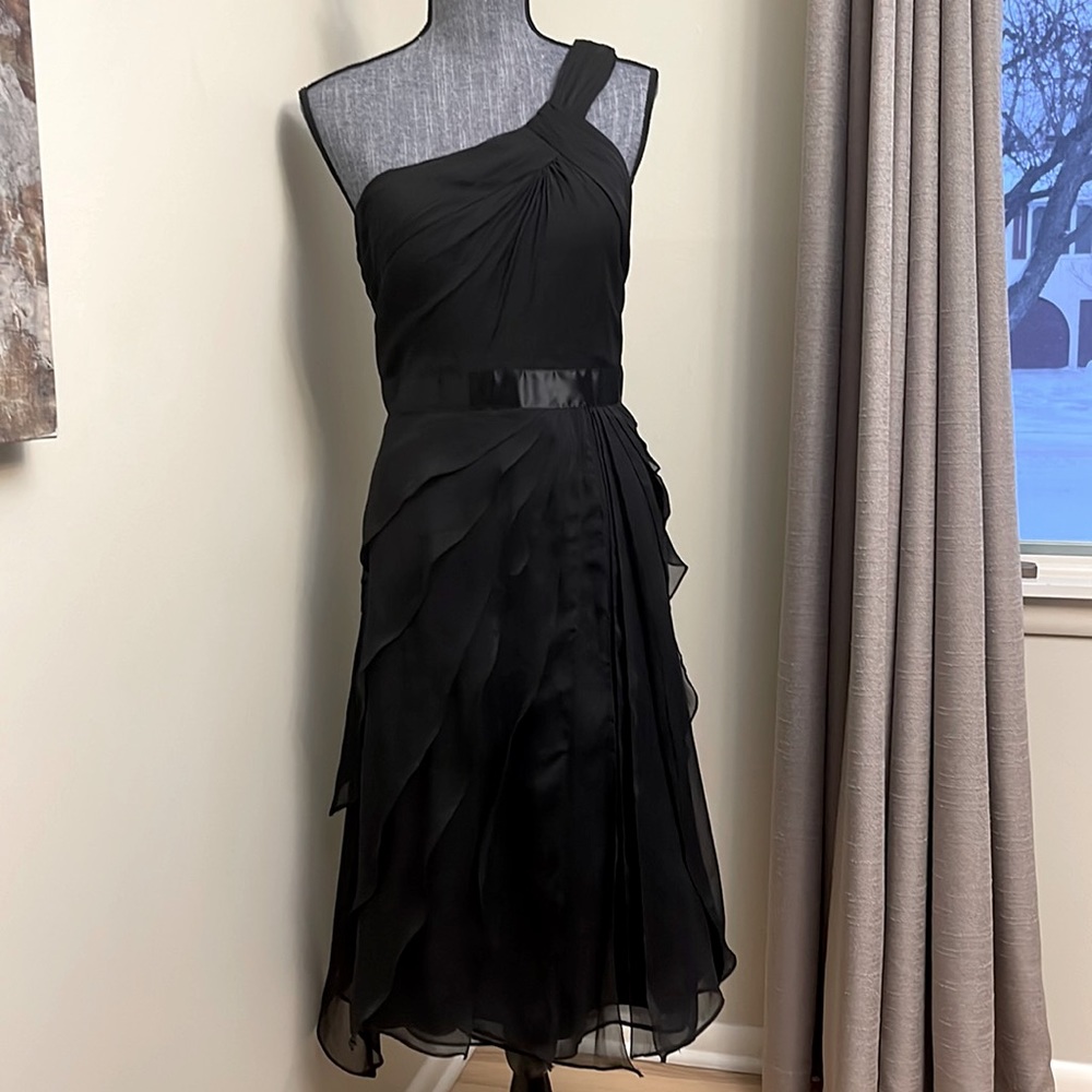 Adrianna papel bead crepe dress